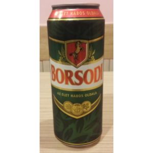 Borsodi dobozos sör (0,5l)